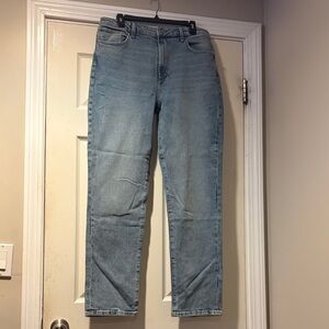Joe's Jeans High Rise Straight-Leg Denim Faded Wash 32